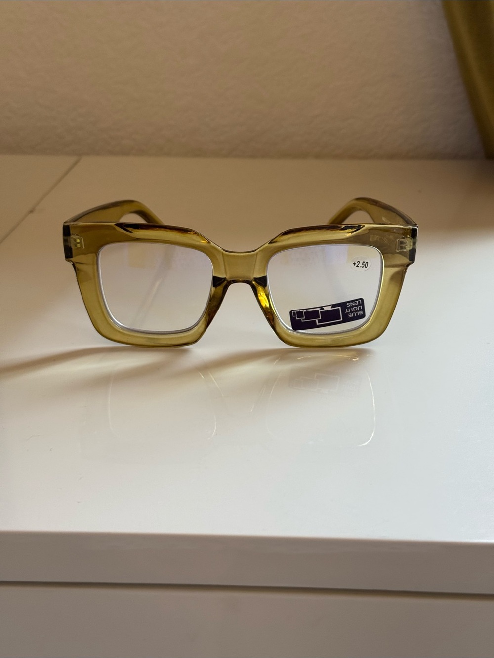 Fifth & ninth green Oversized Square Blue-Light Glasses 
No +2.5 - Picture 3 of 13